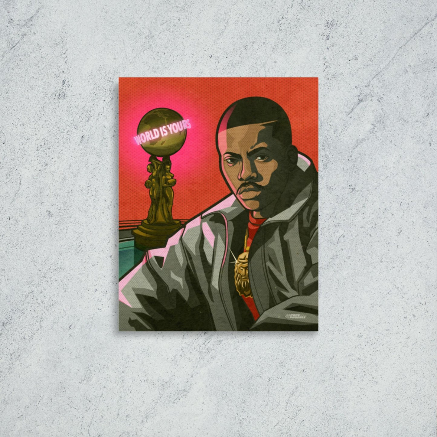 Hip-Hop Art Print: The World is NAS