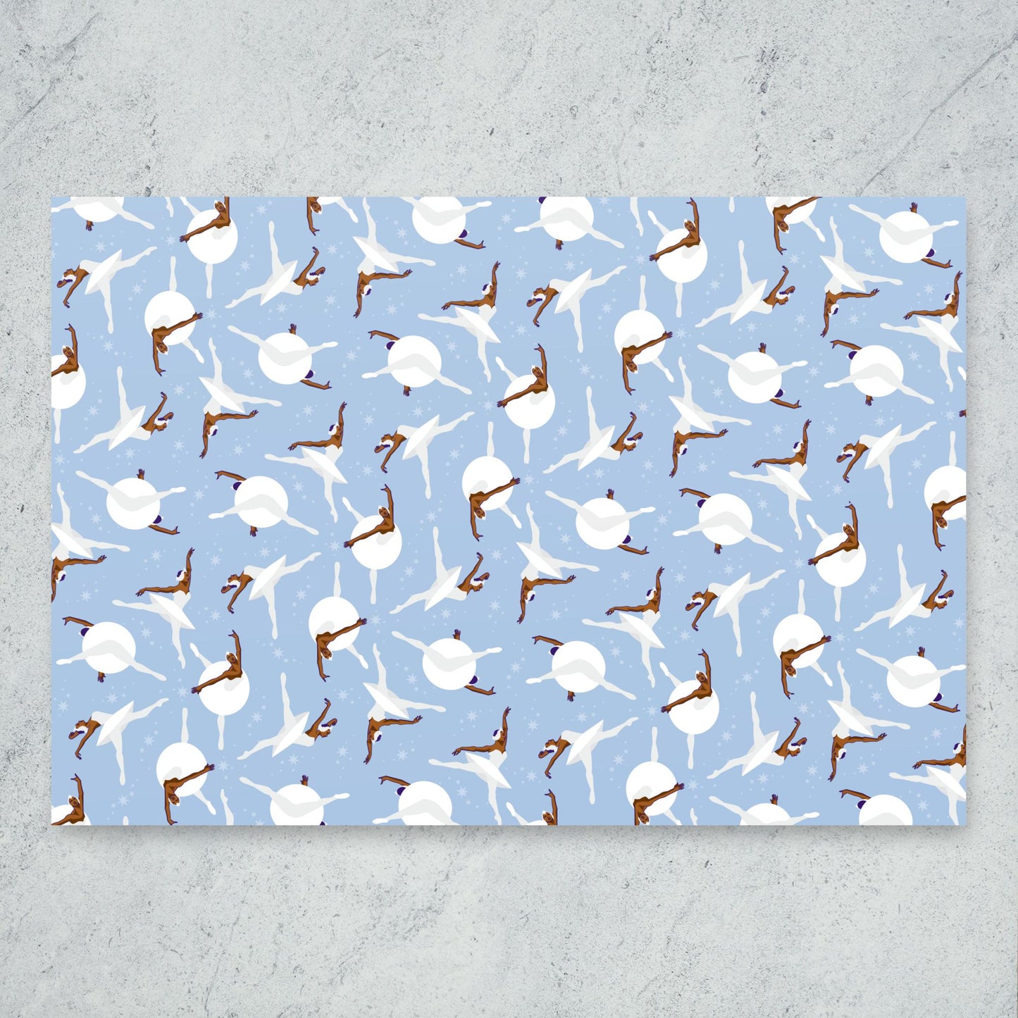 A Winter's Pirouette: Day Wrapping Paper